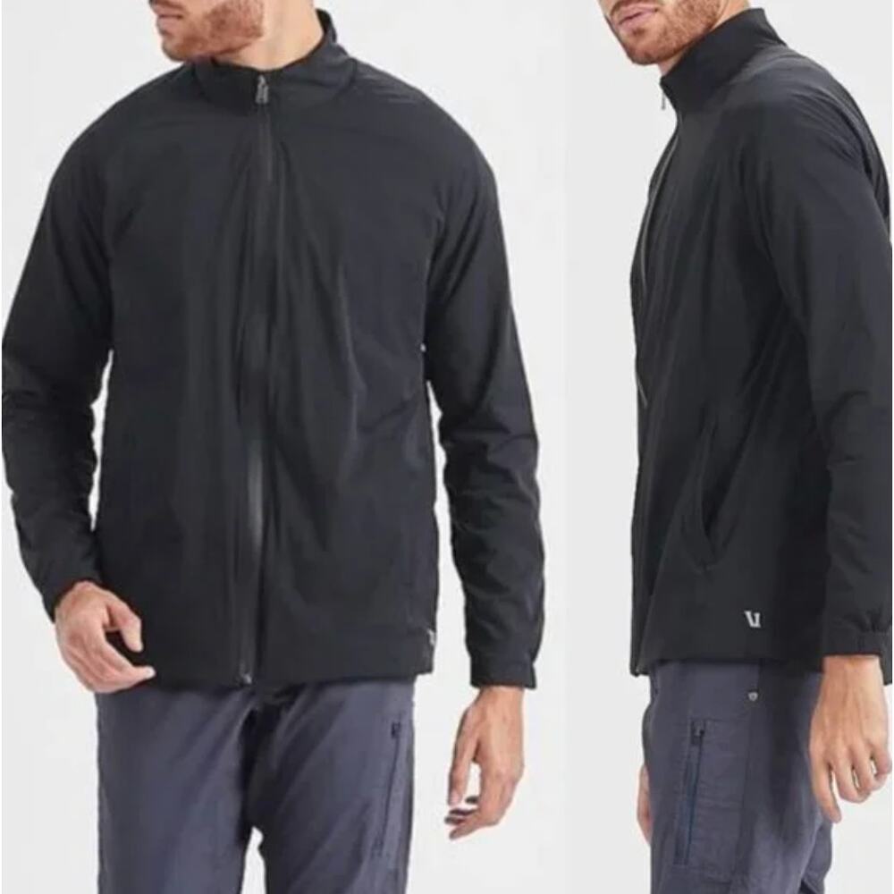 Vuori Mens Fleece Lined Jacket Full Zip Athletic Outdoor Gorp, L